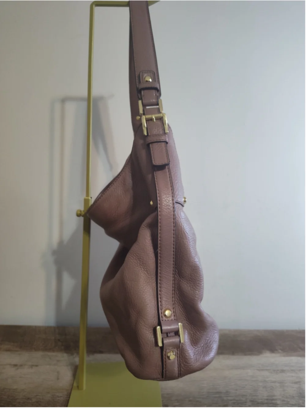 Women's Michael Kors Hobo Bag One Size Pink Gold